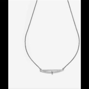 Botkier split diamond horizontal necklace